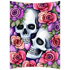 Floral Skeletons Back Support Cushion by GardenOfOphir