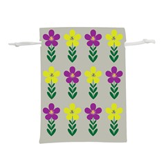 Pattern Flowers Art Creativity Lightweight Drawstring Pouch (m) by Uceng