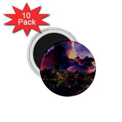 Lake Galaxy Stars Science Fiction 1 75  Magnets (10 Pack)  by Uceng