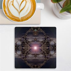 Fantasy Science Fiction Portal Uv Print Square Tile Coaster  by Uceng