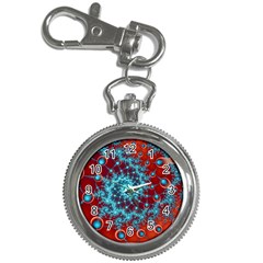 Fractal Pattern Background Key Chain Watches by Uceng