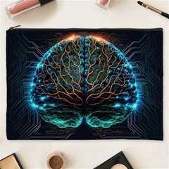 Brain Mind Technology Circuit Board Layout Patterns Cosmetic Bag (xxxl) by Uceng