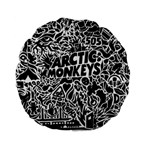 Arctic Monkeys Digital Wallpaper Pattern No People Creativity Standard 15  Premium Flano Round Cushions Back