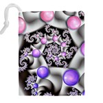 Background Fractal Annotation Sample Fantasy Drawstring Pouch (5XL) Back