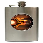 Technology Design Tech Computer Future Business Hip Flask (6 oz) Front