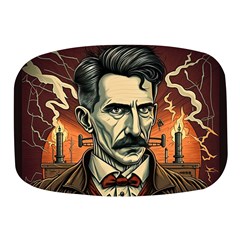 Ai Generated Nikola Tesla Tesla Nikolas Electricity Mini Square Pill Box by danenraven