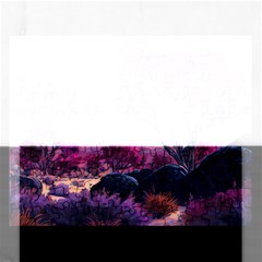 Landscape Landscape Painting Purple Purple Trees Rectangular Jigsaw Puzzl by danenraven