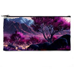 Landscape Landscape Painting Purple Purple Trees Pencil Case by danenraven