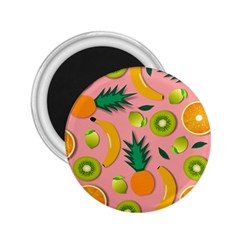Fruits Tropical Pattern Design Art 2 25  Magnets by Ravend