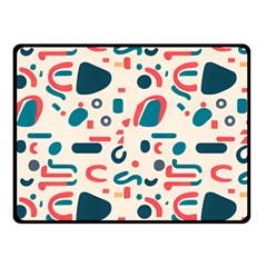 Shapes Pattern  Fleece Blanket (small) by Sobalvarro