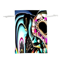 Garden Flower Nature Digital Art Abstract Lightweight Drawstring Pouch (m) by Ravend