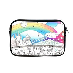 Rainbow Fun Cute Minimal Doodle Drawing Arts Apple Macbook Pro 13  Zipper Case by Ravend