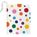 Polka Dot Drawstring Pouch (4XL) Back