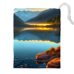 Gorgeous Lake Drawstring Pouch (4xl) by GardenOfOphir