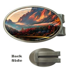 Opulent Sunset Money Clips (oval)  by GardenOfOphir