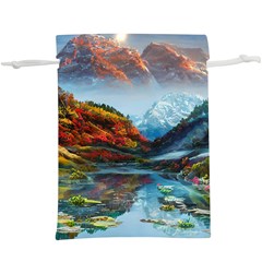 Breathtaking Landscape Scene Lightweight Drawstring Pouch (xl) by GardenOfOphir