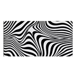 Pattern Geometric Lines Shapes Design Art Satin Shawl 45  x 80  Front