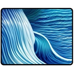 Summertime On The Sea Fleece Blanket (medium) by GardenOfOphir