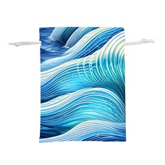 Sea Of Blue Lightweight Drawstring Pouch (l) by GardenOfOphir
