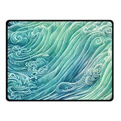 Wave Of The Ocean Fleece Blanket (small) by GardenOfOphir