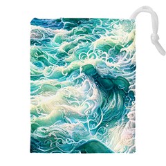 The Endless Sea Drawstring Pouch (4xl) by GardenOfOphir