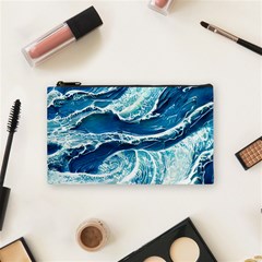 Summer Ocean Waves Cosmetic Bag (small) by GardenOfOphir