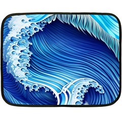 Watercolor Wave Fleece Blanket (mini) by GardenOfOphir