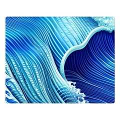 Wave Premium Plush Fleece Blanket (large) by GardenOfOphir