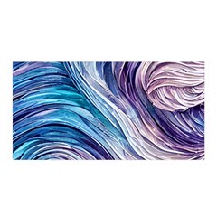 Abstract Pastel Ocean Waves Satin Wrap 35  X 70  by GardenOfOphir