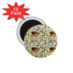 My Neighbor Totoro Pattern 1 75  Magnets (10 Pack)  by Jancukart