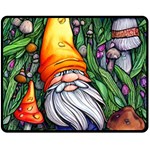 Magic Mushroom Charm Toadstool Glamour Fleece Blanket (Medium) 58.8 x47.4  Blanket Back