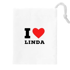 I Love Linda  Drawstring Pouch (4xl) by ilovewhateva