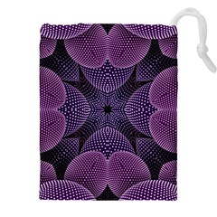 Geometric Shapes Geometric Pattern Flower Pattern Art Drawstring Pouch (4xl) by Ravend