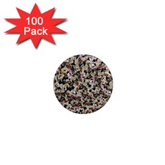 Mystic Geometry Abstract Print 1  Mini Magnets (100 Pack)  by dflcprintsclothing