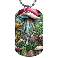 Craft Mushroom Dog Tag (two Sides) by GardenOfOphir