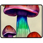 Tiny Mushroom Fleece Blanket (Medium) 58.8 x47.4  Blanket Front