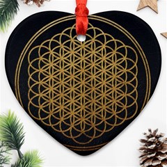 Horizon Sempiternal Bring Abstract Pattern Heart Ornament (two Sides) by Jancukart