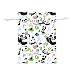 Giant Panda Bear Pattern Lightweight Drawstring Pouch (s) by Jancukart