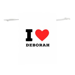 I Love Deborah Lightweight Drawstring Pouch (m) by ilovewhateva