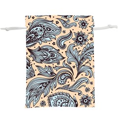 Texture Ornament Paisley Lightweight Drawstring Pouch (xl) by Jancukart