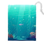 Ai Generated Ocean Sea Fish Aquatic Water Nature 3 Drawstring Pouch (4XL) Front
