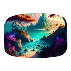 Tropical Paradise Beach Ocean Shore Sea Fantasy Mini Square Pill Box by Pakemis