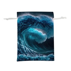 Tsunami Waves Ocean Sea Water Rough Seas 3 Lightweight Drawstring Pouch (m) by Pakemis
