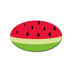 Watermelon Fruit Food Healthy Vitamins Nutrition Sticker (oval) by Wegoenart