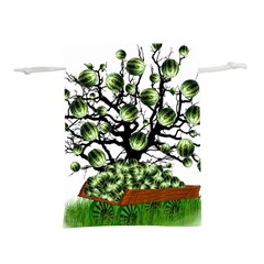 Watermelon Tree Abstraction On Watermelon Abundance Lightweight Drawstring Pouch (m) by Wegoenart