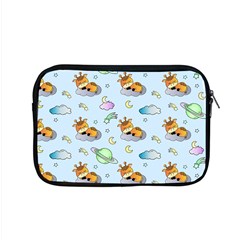 Pattern Giraffe Animal Seamless Scrapbooking Blue Apple Macbook Pro 15  Zipper Case by Wegoenart