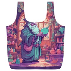 Fantasy Magic Magical Wizard Full Print Recycle Bag (xl) by Jancukart