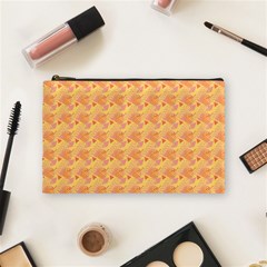 Peach Leafs Cosmetic Bag (medium) by Sparkle