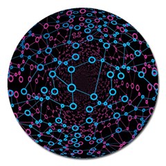 Artificial Intelligence Network Magnet 5  (round) by Semog4