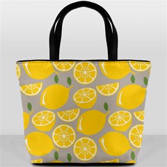Lemon Background Lemon Wallpaper Bucket Bag by Semog4